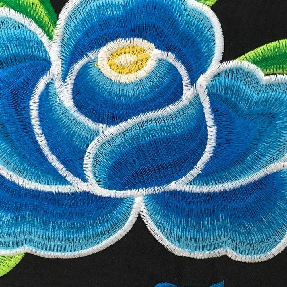 Custom Heavily Embroidered Clutch Crossbody Bag